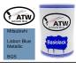 Preview: Mitsubishi, Lisbon Blue Metallic, BQS: 500ml Lackdose, von ATW Autoteile West.